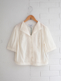 emile et ida woman　エミールエイダ　Vintage ecru embroidered blouse　刺繍ブラウス