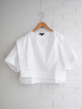 【カートでさらに5％OFF！8月31日正午まで】【SUMMER BARGAIN 20％OFF】[26SS]soeur　IRENE　レディース　アシンメトリーブラウス（blanc） [40］