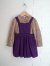 CARAMEL　細コーデュロイエプロンスカート（パープル）