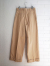 soeur　WATSON　レディース　タック入りコットンワイドパンツ