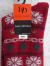DORE DORE　クリスマスギリシャ柄ハイソックス　Long women's socks in Christmas Greek patterned wool 
