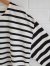 フランスブランド　emile et ida woman 　エミールエイダ　CYBELE　Ecru and black organic cotton sailor t-shirt　ボーダー長袖Tシャツ