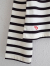 フランスブランド　emile et ida woman 　エミールエイダ　CYBELE　Ecru and black organic cotton sailor t-shirt　ボーダー長袖Tシャツ