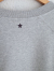フランスブランド　emile et ida woman 　エミールエイダ　CARL　Gray organic cotton logo sweatshirt　ロゴトレーナー