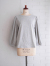 フランスブランド　emile et ida woman 　エミールエイダ　CAYDA　Ecru long-sleeved organic cotton T-shirt　パフスリーブ長袖Tシャツ