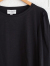 フランスブランド　emile et ida woman 　エミールエイダ　CAYDA　Black long-sleeved organic cotton T-shirt　パフスリーブ長袖Tシャツ