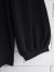 フランスブランド　emile et ida woman 　エミールエイダ　CAYDA　Black long-sleeved organic cotton T-shirt　パフスリーブ長袖Tシャツ