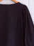 フランスブランド　emile et ida woman 　エミールエイダ　CAYDA　Black long-sleeved organic cotton T-shirt　パフスリーブ長袖Tシャツ