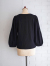 フランスブランド　emile et ida woman 　エミールエイダ　CAYDA　Black long-sleeved organic cotton T-shirt　パフスリーブ長袖Tシャツ