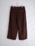 フランスブランド　emile et ida woman 　エミールエイダ　CALEB　Brown 7/8 corduroy pants　コーデュロイパンツ