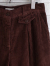 フランスブランド　emile et ida woman 　エミールエイダ　CALEB　Brown 7/8 corduroy pants　コーデュロイパンツ