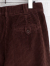 フランスブランド　emile et ida woman 　エミールエイダ　CALEB　Brown 7/8 corduroy pants　コーデュロイパンツ