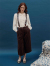 フランスブランド　emile et ida woman 　エミールエイダ　CALEB　Brown 7/8 corduroy pants　コーデュロイパンツ