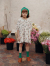 emile et ida　Pink spring loose-fitting dress　ガールズ　フラワープリントワンピース