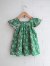 emile et ida kids　エミルーエイダ　Green Liberty dress　リバティワンピース