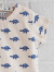 emile et ida　Ecru organic cotton turtles T-shirt　ボーイズ　カメプリントTシャツ