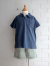 emile et ida　Dark blue plain terry polo shirt　ボーイズ　パイルポロシャツ