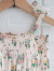 emile et ida kids　エミルーエイダ　Pink Spring smocked jumpsuit　フラワープリントオールインワン