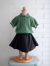 emile et ida　Dark green pointelle polo shirt　ボーイズ　ポロシャツ