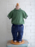 emile et ida　Dark green pointelle polo shirt　ボーイズ　ポロシャツ