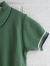 emile et ida kids　エミルーエイダ　Dark green pointelle modal polo shirt　ポロシャツ