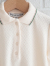 emile et ida kids　エミルーエイダ　Cream pointelle modal polo　ポロシャツ