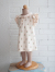 emile et ida　Ecru floral terry dress　ガールズ　パイルポロワンピース