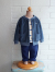 emile et ida　Dark blue plain terry cardigan　パイルジャケット