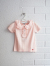 emile et ida kids エミールエイダ　Pink pointelle modal polo PASTEL　針抜きフリルポロシャツ