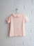 emile et ida kids エミールエイダ　Pink pointelle modal polo PASTEL　針抜きフリルポロシャツ