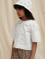 emile et ida kids　エミルーエイダ　White English embroidery blouse　英国刺繍半袖ブラウス