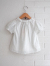 emile et ida kids　エミルーエイダ　Sky stripes ruffled blouse　ストライプフリルブラウス