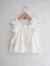 emile et ida kids　エミルーエイダ　Top broderie anglaise blanc　英国刺繍ブラウス