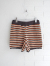 emile et ida woman　エミールエイダ　Knit shorts caramel stripes　ニットショートパンツ