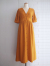 emile et ida woman　Caramel cotton gauze long dress　ダブルガーゼワンピース