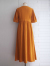 emile et ida woman　Caramel cotton gauze long dress　ダブルガーゼワンピース