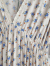 emile et ida woman　Ecru long dress with blue flowers　フラワープリントビスコースワンピース