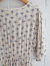 emile et ida woman　Ecru long dress with blue flowers　フラワープリントビスコースワンピース