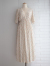 emile et ida woman　Ecru freesia long dress　フラワープリントビスコースワンピース
