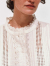 emile et ida woman　エミールエイダ　Ecru lace and english embroidered blouse　刺繍ブラウス