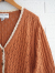 emile et ida woman　エミールエイダ　Caramel graphic cardigan　ニットカーディガン
