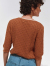 emile et ida woman　エミールエイダ　Caramel graphic cardigan　ニットカーディガン