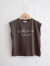 weekend house kids.　Weekend logo t-shirt no sleeve　ロゴノースリーブＴシャツ