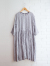 le vestiaire de jeanne　レディース　七分袖リネンギャザーワンピース
