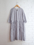 le vestiaire de jeanne　レディース　七分袖リネンギャザーワンピース