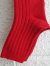 condor　スペインソックスブランド　Basic rib short socks RED VELVET　リブソックス