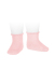 condor　スペインソックスブランド　Short socks with patterned cuff PINK　ベビーソックス