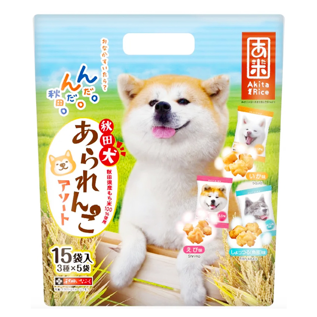 秋田犬あられんこ アソート 秋田米100%使用 あられおかき いなふく米菓