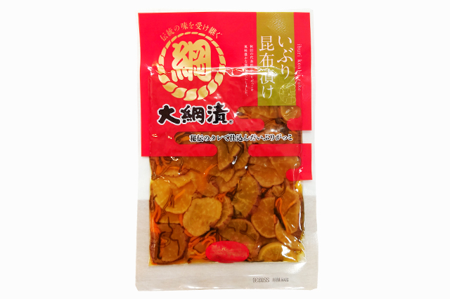 いぶりがっこ 秋田の漬物　昆布漬　スライスカット　大綱漬