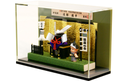 まとい五月人形 「キューピー纏兜」　アクリルケース飾り(4-2) ※納期約2週間・送料660円